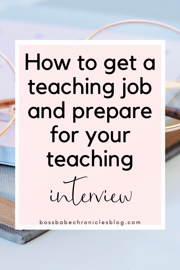 how to get a teaching job