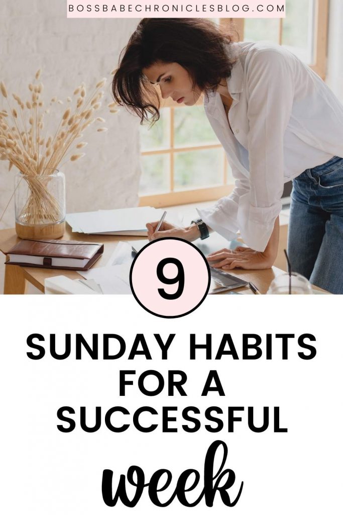 Sunday Habits For An Organized Week